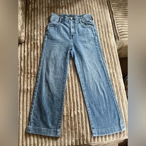 Women's High waisted wide legged j.crew jeans.